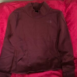 The North Face, Woman’s LG brown mock turtleneck